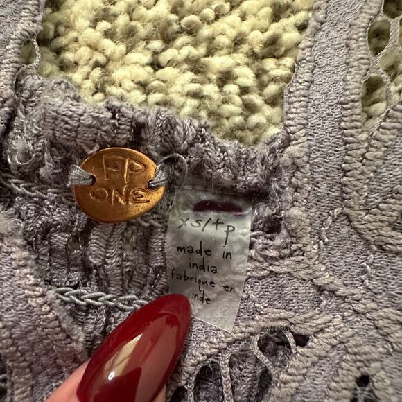 Free People One slate purple lace bralette size XS - Picture 4 of 8